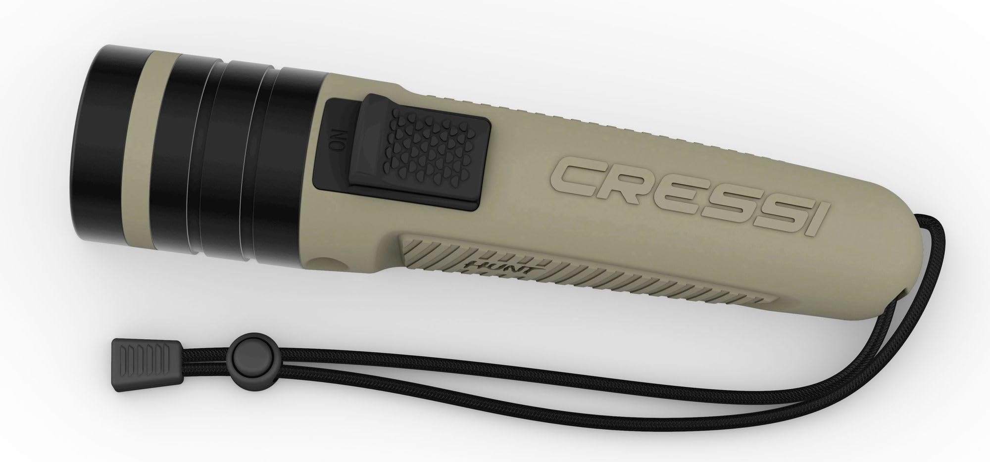 Cressi Hunt Torch 1600 Camouflage - Torche sous Marine LED Rechargeable, Haute Luminosité 1600 Lumens, Imperméable IPX8 100m, Plongée, Pêche, Exploration Aquatique, Camouflage, Taille Unique, Unisex