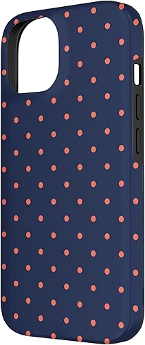 Miniatura 5 de Funda para iPhone 11 Pro Max con lunares azul marino y coral