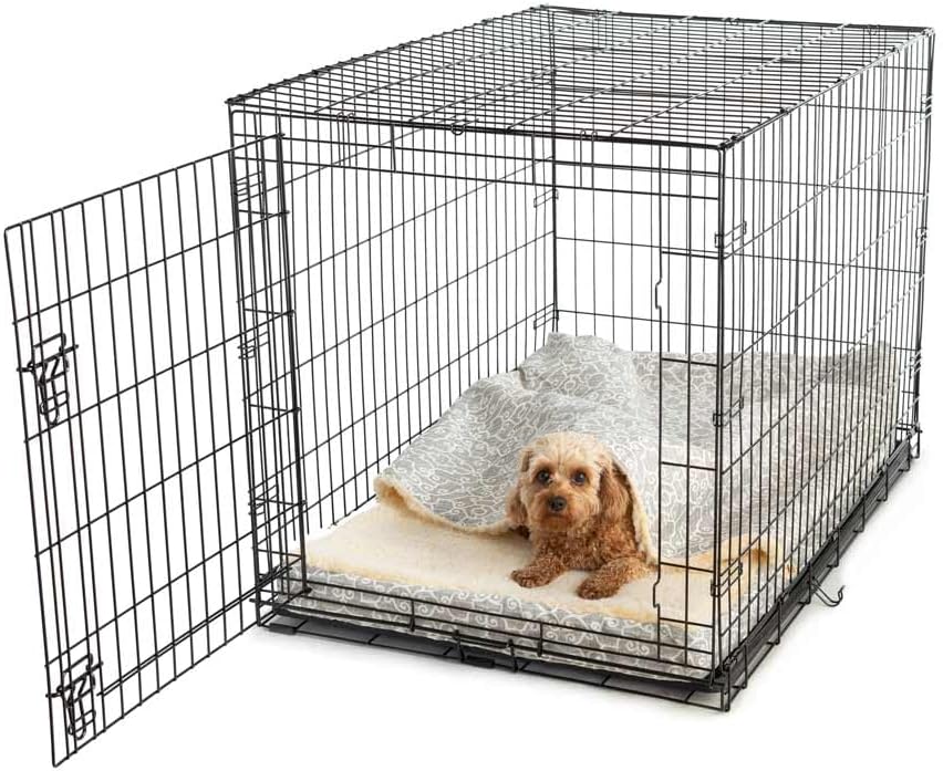 Snoozer Pet Products - Cozy Cave Crate Pet Bed with Forgiveness Foam, Small - Khaki