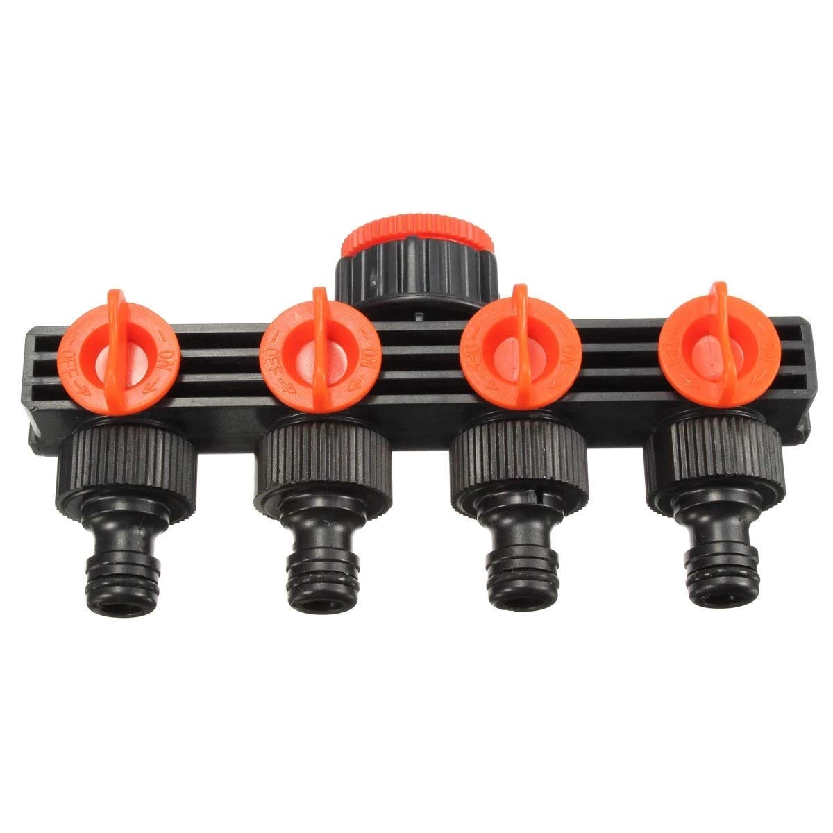 Conector rápido de Rosca Interna para Grifo de Manguera de Agua de jardín, Divisor de 4 vías de 1/2 Pulgada