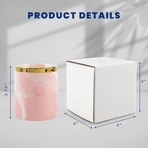 Miniatura 2 de Golden State Art Cajas de envío blancas de 4 x 4 x 4 pulgadas, paquete de 28 cajas de cartón corrugado para envío y almacenamiento de correo de