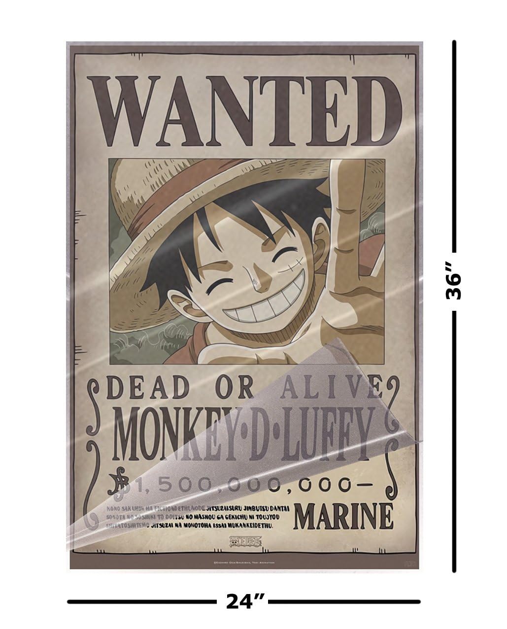 Amazon.com: One Piece - Anime TV Show Poster Set (Wanted: Monkey D