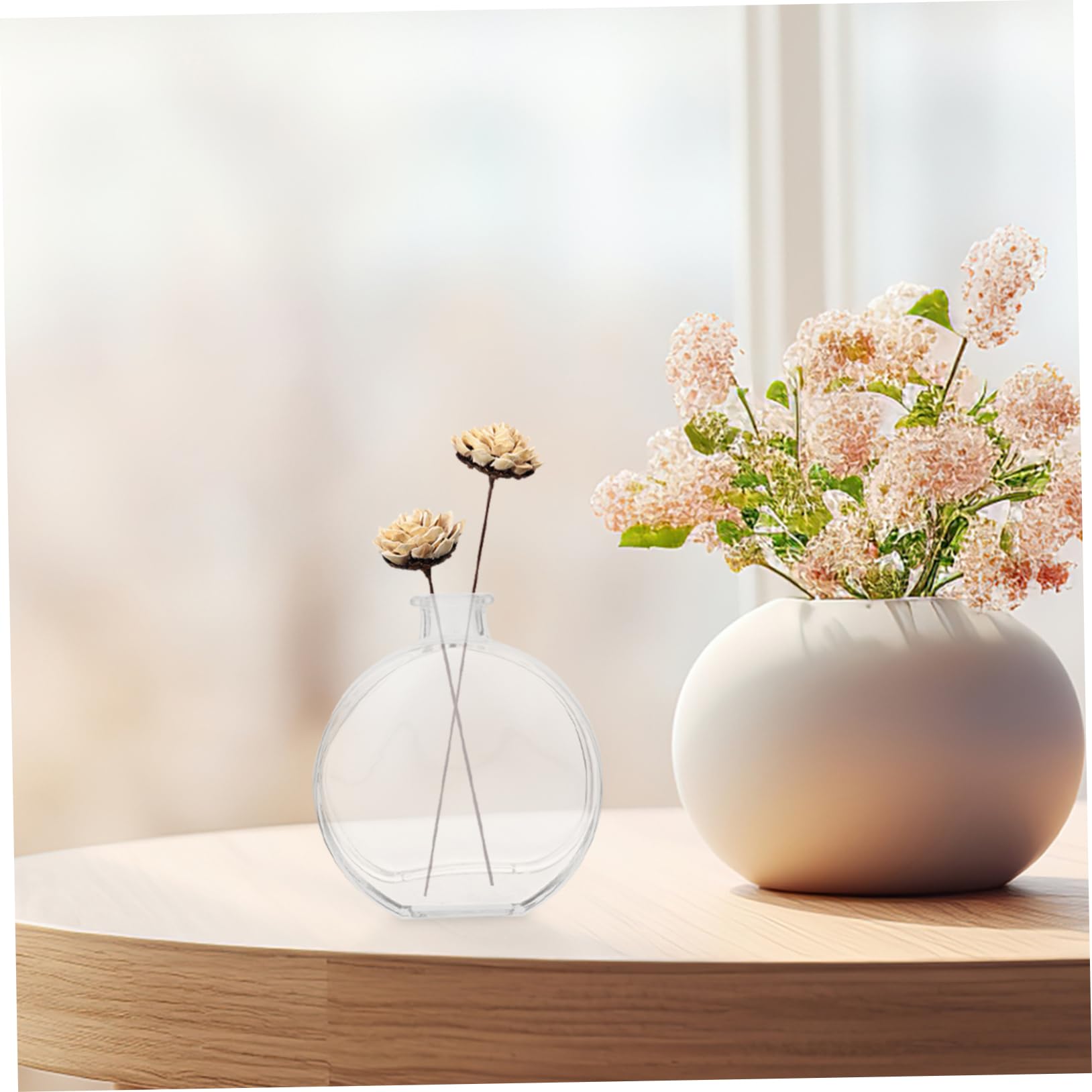3 Stück Aromatherapie Glasdiffusorflaschen 100 Ml Transparente Ätherische Öl Diffusorflasche Für Raumduft Zuhause Büro Inkl Polymerstopfen Leer