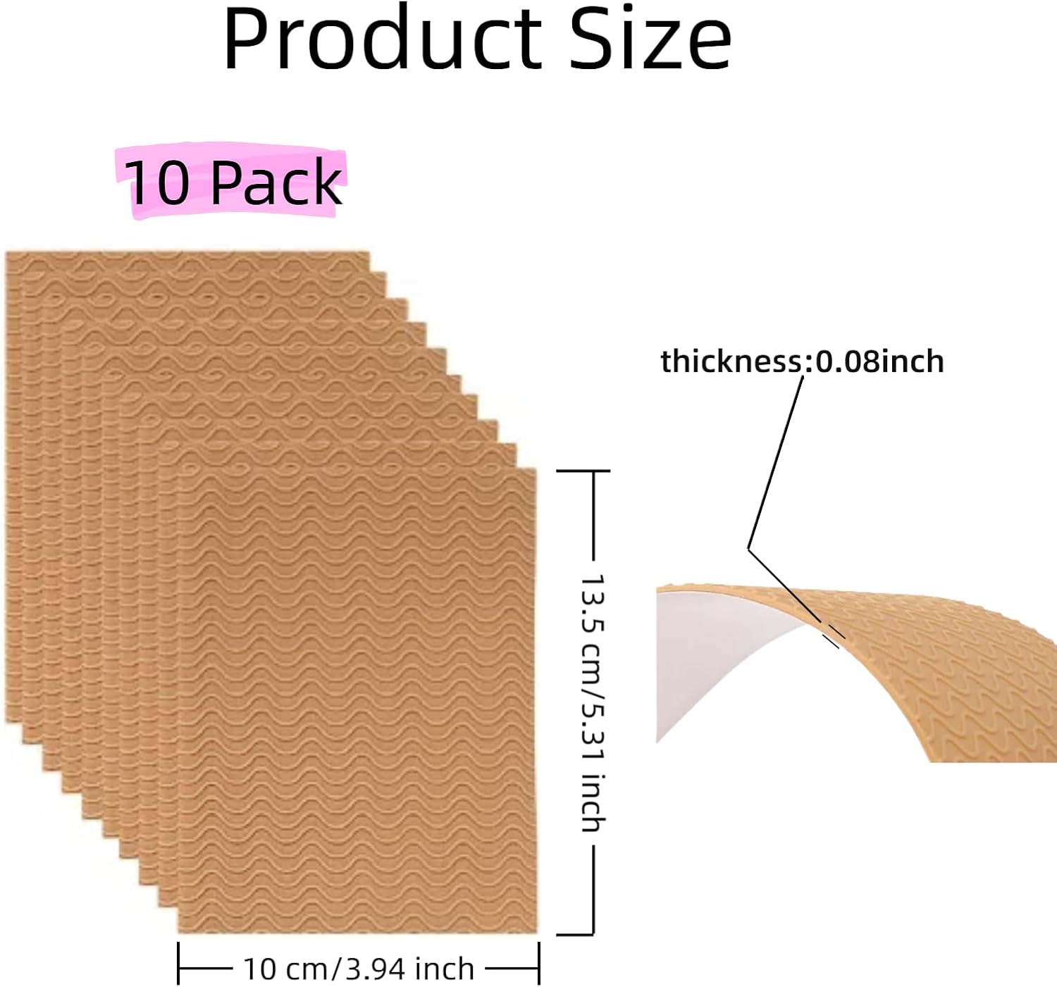 Shoe Sole Protector, Non Slip Self-Adhesive Shoe Bottom Protectors Grips for High Heels Boots Flats Shoes