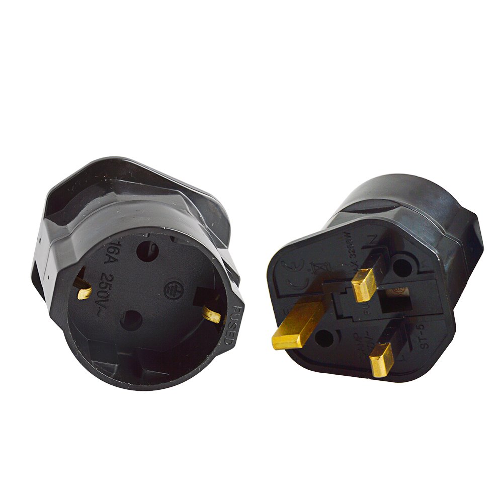 ADAPTATEUR DE VOYAGE UK Euro Rallonge 4 Way Type E/F Prises Schuko Type G Ave... EUR 40,18 - FR