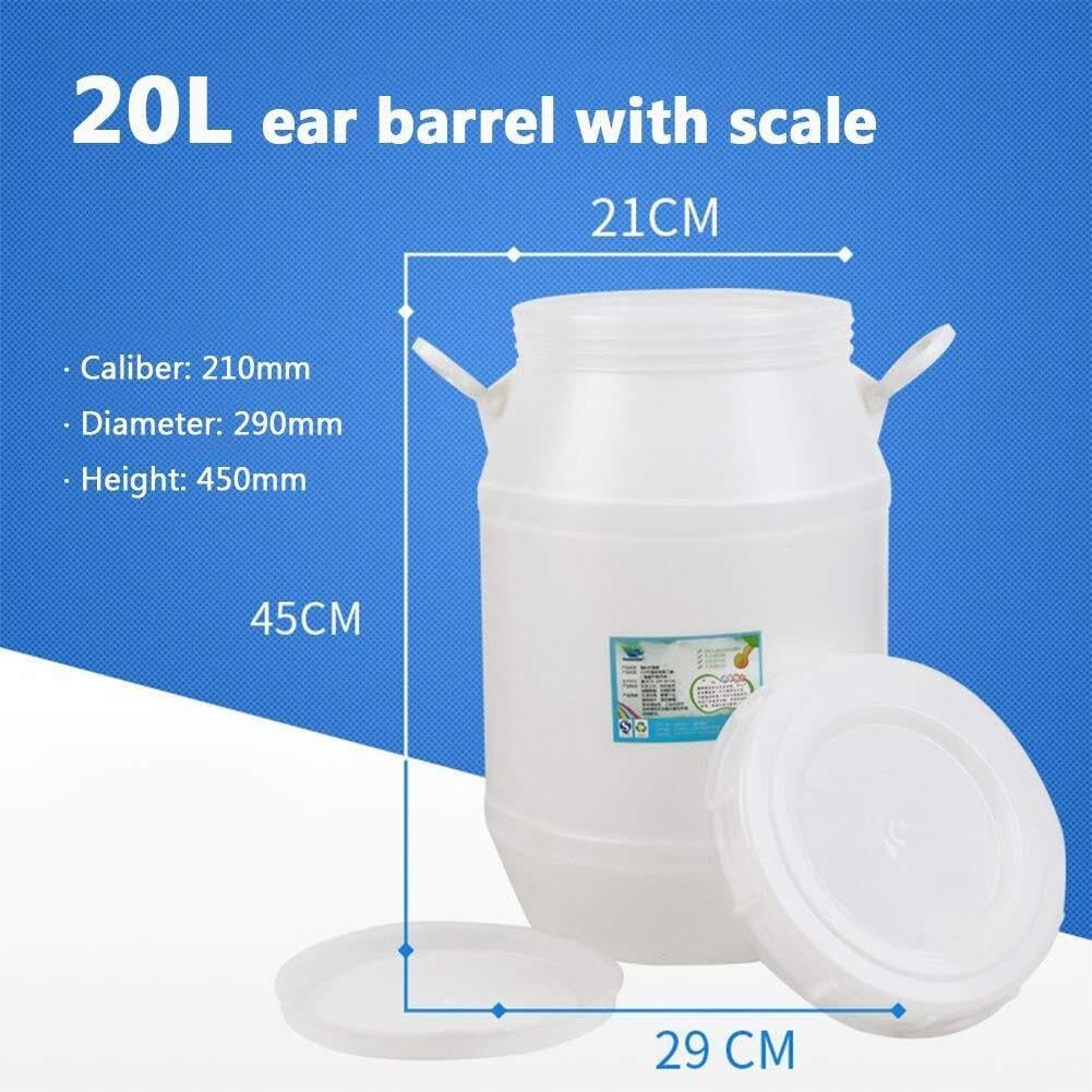 Storage Barrels Fermentation Barrels Plastic Wine Barrels Can Contain Water, Honey Wine and Other Liquid Food Grade, Safe Environmentally Friendly(20L)