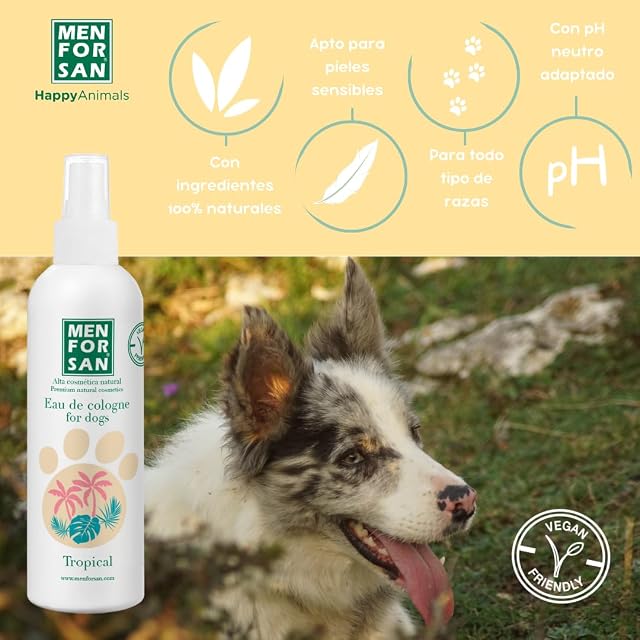 Foto 3 de 5 de Menforsan Colonia para perros tropical 125ml, Aroma dulce y duradero