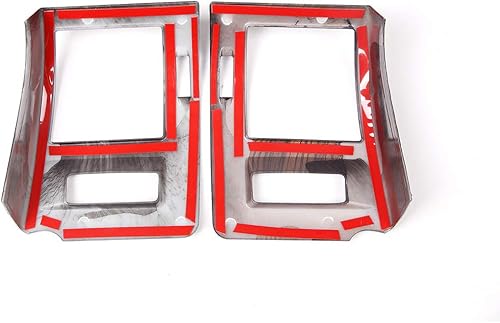 Miniatura 7 de YIWANG - Marco de rejilla de ventilación para coche (2 unidades, para Toyota Land Cruiser Prado FJ150 150 2010-2019, Plateado