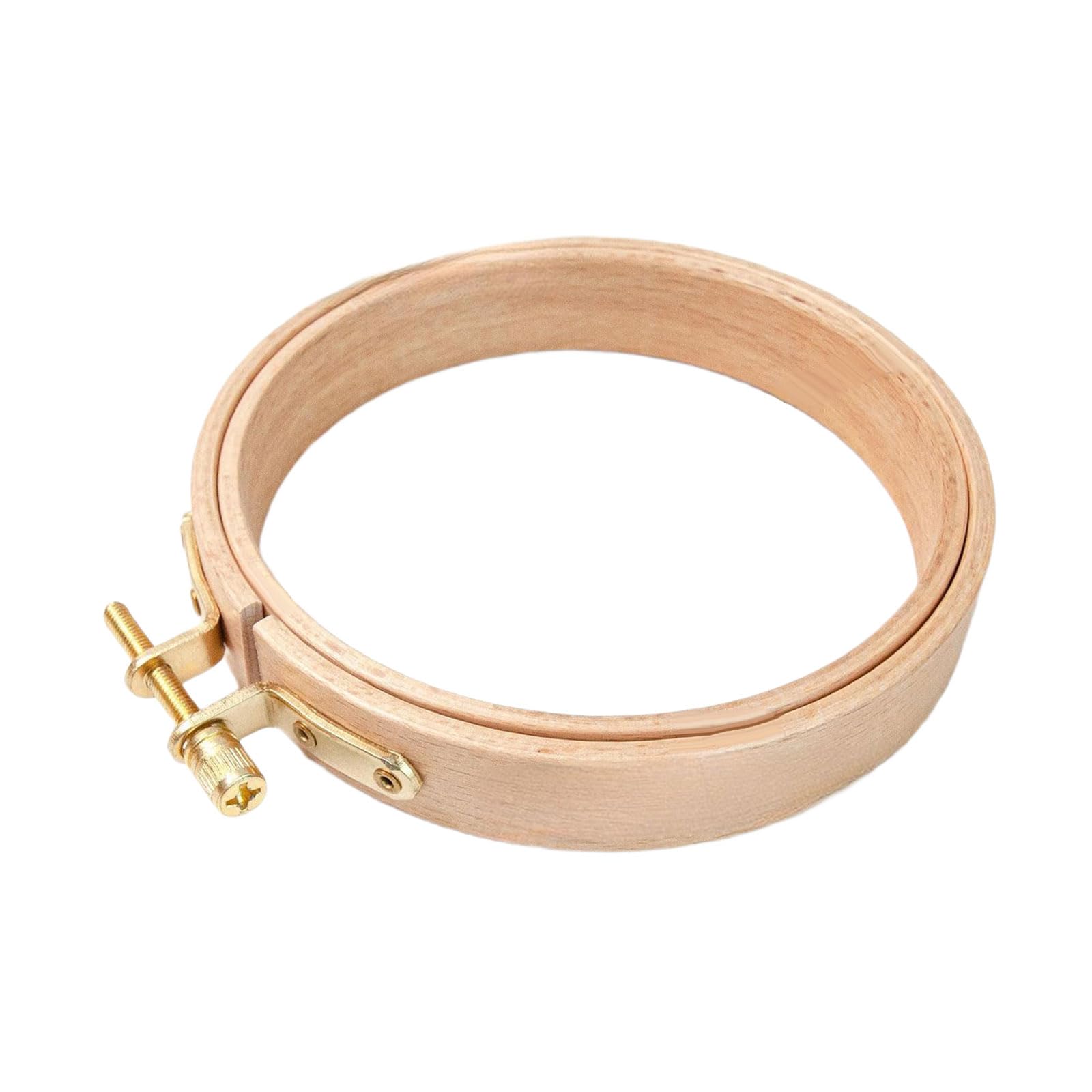 Wood Embroidery Hoop with Spring Clip Embroidery Display Frame Round Stitching Hoop Display Frame Home Sewing Supplies