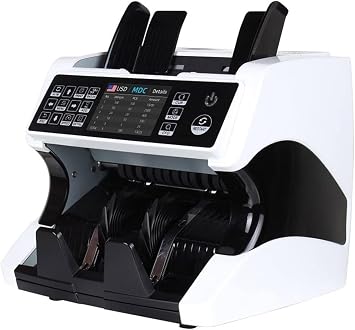 Bill Counters, Money Counter, Counterfeit Detectormoney, Professional Cash Counting Machine, Money Handling, Support Multiple Currencies, Portable Currency Detector