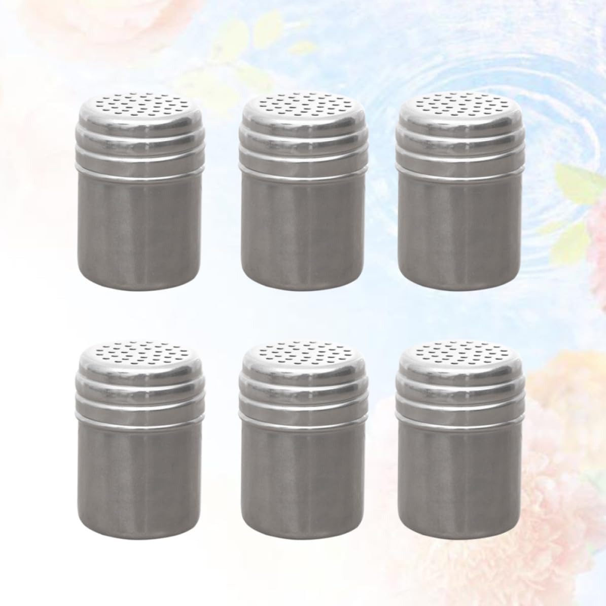 12pcs Metal Pepper Shaker for Kitchen and Household Use, Silver