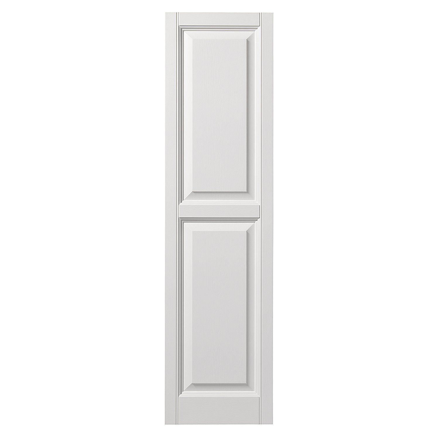 Ply Gem Shutters and Accents VINRP1559 11 Raised Panel Shutter, 15", White