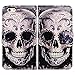 Bfun Packing Cool Flowers Floral Skull Card Slot Wallet Leather Cover Case for 4.7 Apple iPhone 6