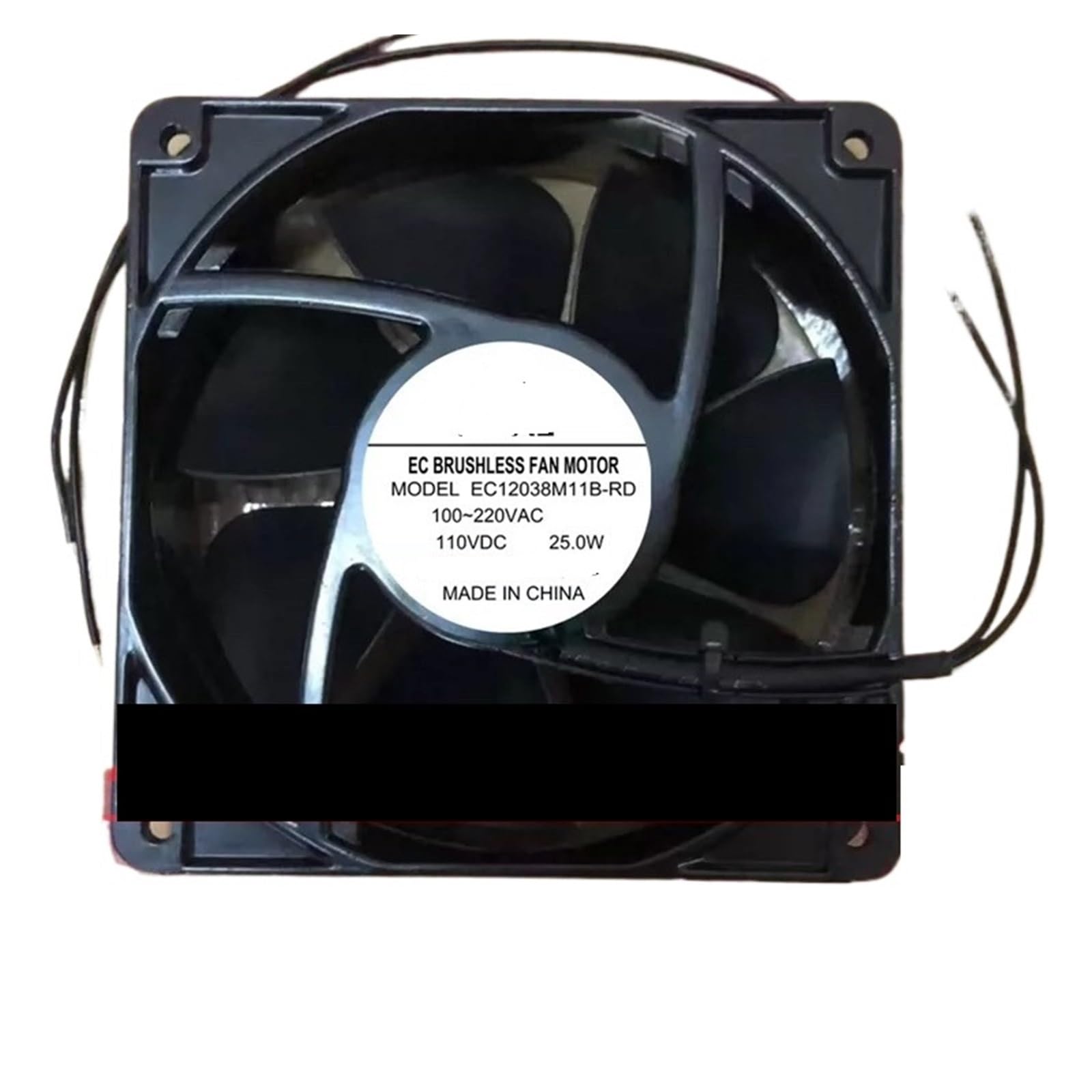 YMUGUEGH EC17251M11B-RD AC 220V 25.0W 172x172x51mm 2-Wire Server Cooling Fan