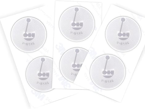 10Pcs NFC Tags Stickers Work On Metal | NFC Anti-Metal Stickers NTAG215 NFC Tags 25mm1 inch Round NFC Tags Metal | Compatible with Android iPhone and NFC Enabled Devices