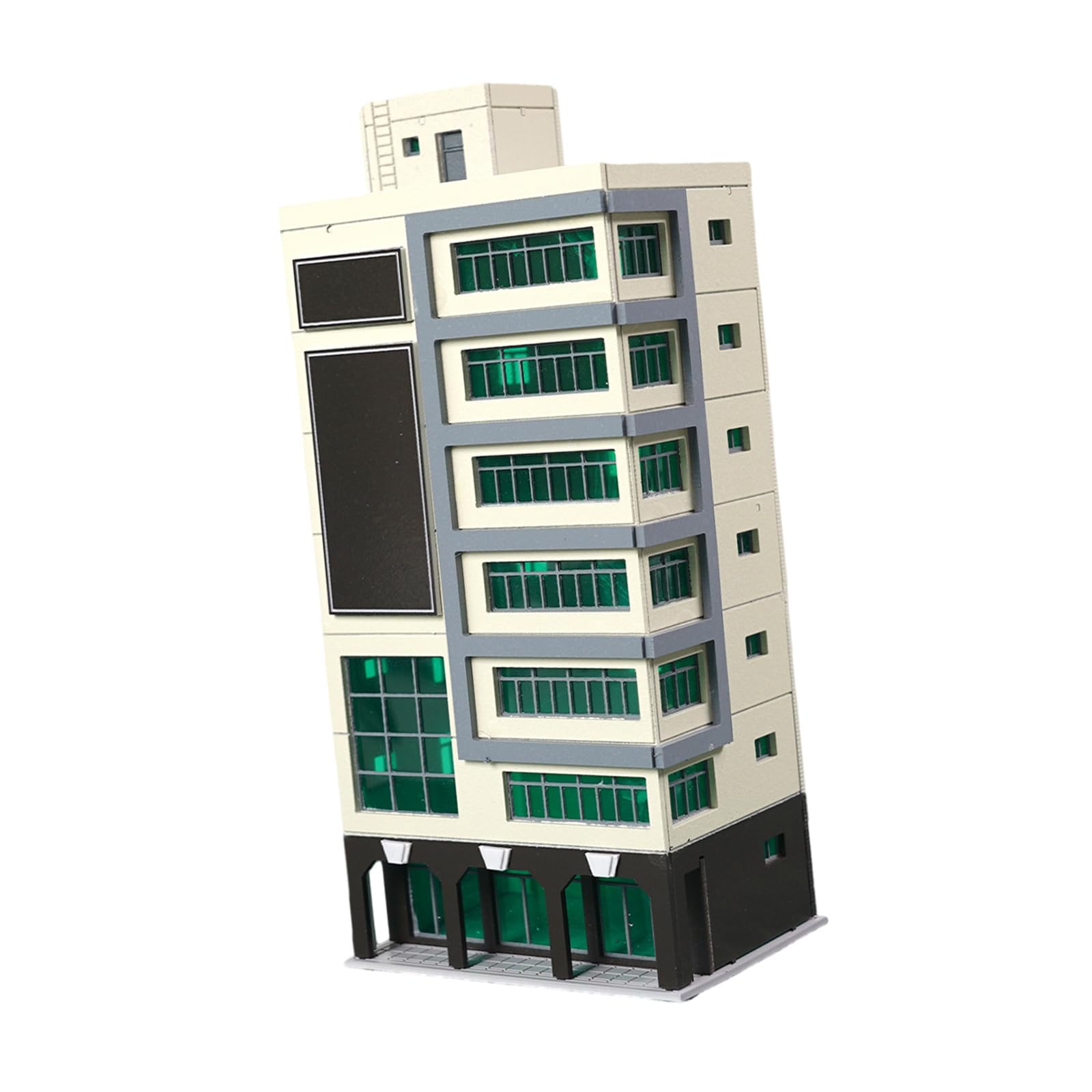Xjdzineq 1/150 Scale City Landscape Model ABS Miniature Building Dioramas Model for Sand Table Decors and Railway Scenery Layouts Railway Landscape Accessories