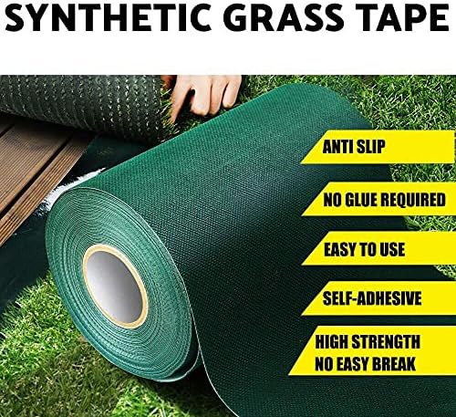 LATERN Artificial Grass Jointing Tape, 15cm x 10m Self Adhesive Joining Turf Tape Fixing Synthetic Lawn Seaming Tape for Connecting 2 Pieces Fake Grass Carpet