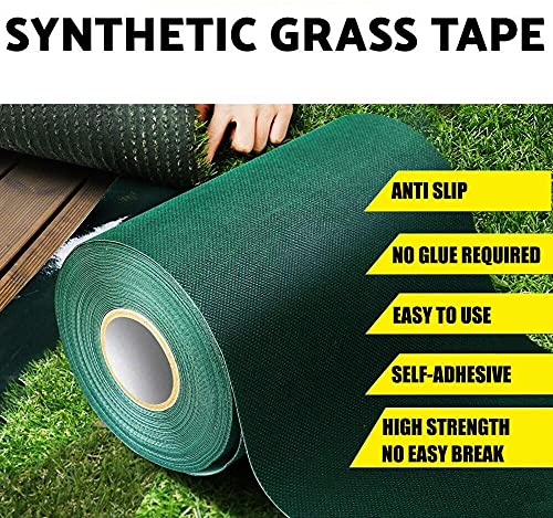LATERN Artificial Grass Jointing Tape, 15cm x 10m Self Adhesive Joining Turf Tape Fixing Synthetic Lawn Seaming Tape for Connecting 2 Pieces Fake Grass Carpet - Image 4