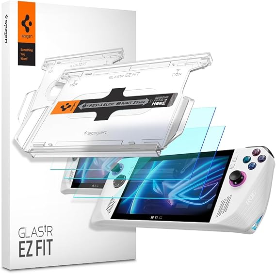 Spigen Tempered Glass Screen Protector [GlasTR EZ FIT] for ASUS ROG Ally - Thumbnail 5