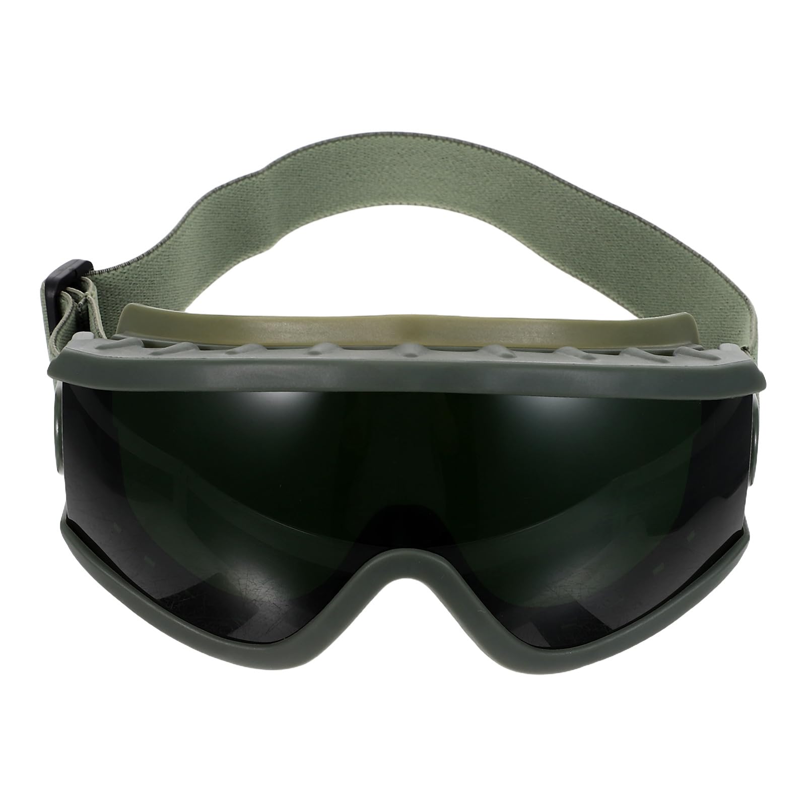 Lurrose Gafas de seguridad para soldadura de amplio espectro | Gafas de protección ocular con lentes oscuras | con montura negra y correa ajustable para soldadura fuerte, corte con y trabajos de