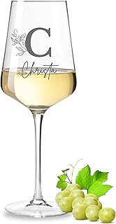 VILLA ROSA LOTTA - Leonardo Weinglas mit Gravur, Beste Freundin, Personalisierte Geschenkide, Geschenke für Frauen - individualisierbar mit Monogramm und Name