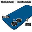 Pikkme Realme C55 / Narzo N55 Back Cover Soft Matte Liquid Silicone TPU | Camera Protection | Shockproof Slim Back Case for Realme C55 / Narzo N55 (Blue) gallery image