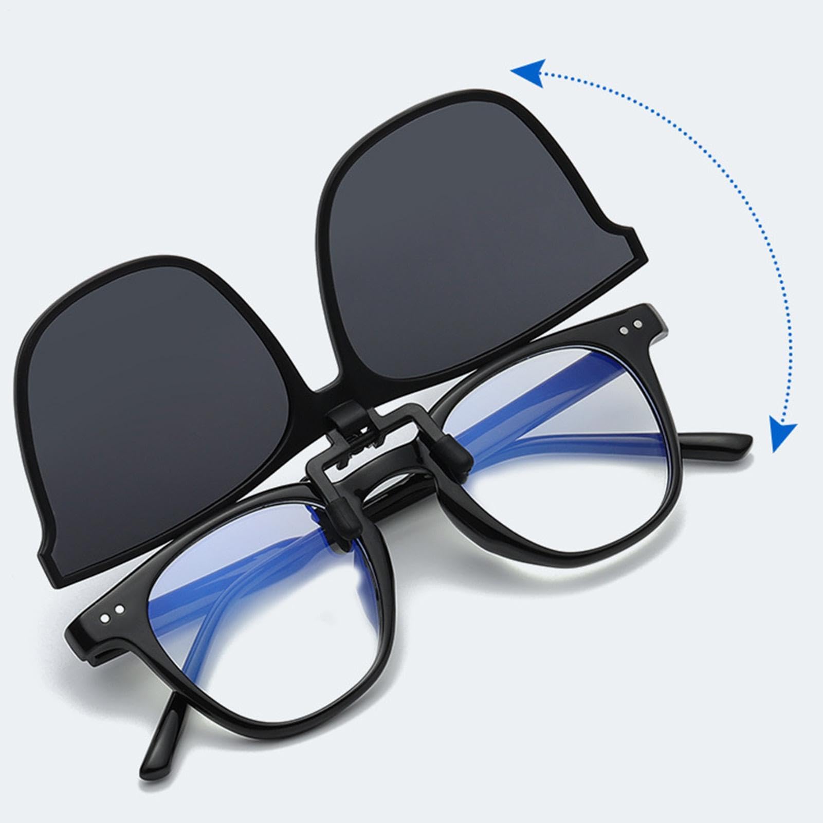 Lunettes Polarisées Rabattables À Clipser Protection UV Pour Pêche Conduite Voyages