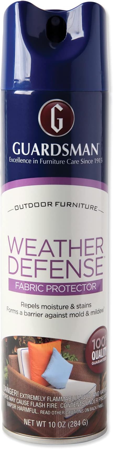 Guardsman 462000 Weather Defense Outdoor Fabric Furniture Protector - Repels Moisture and Stains, 10 Fl Oz