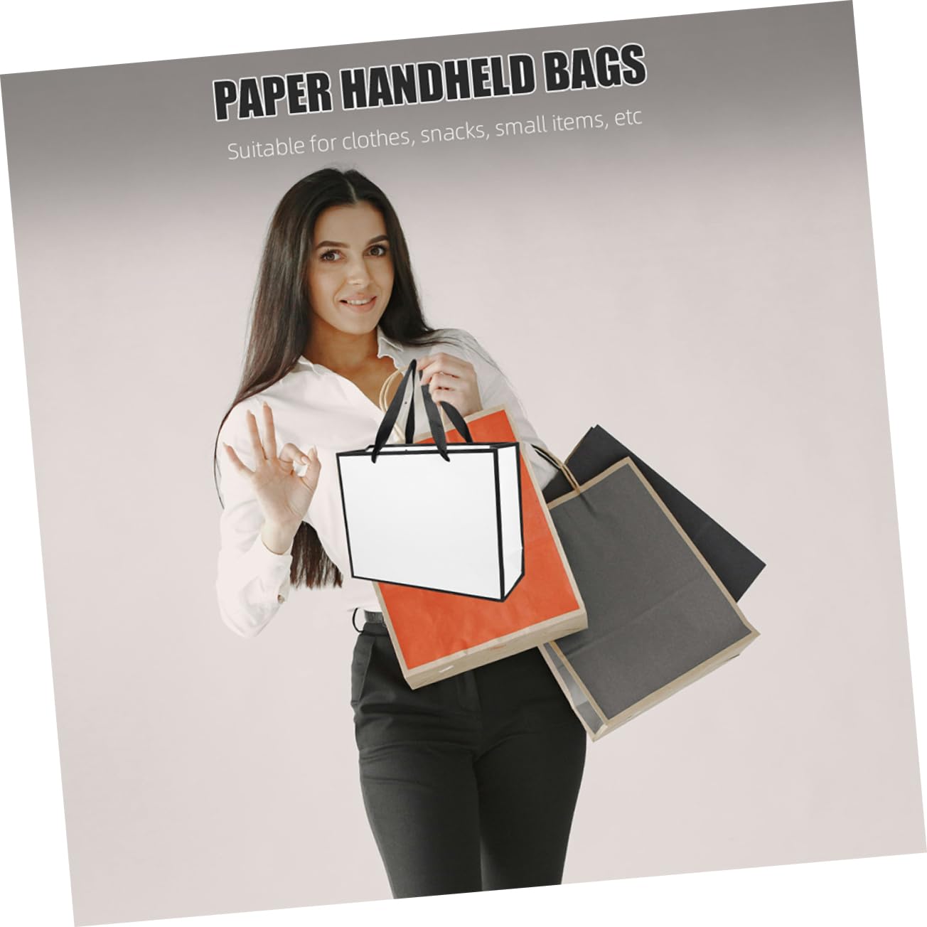 Bolsas de Obsequio de Papel Claras 20 Piezas para Fiesta