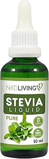 Reine Stevia flüssig/Tropfen 50ml - Reines Stevia, geschmacklos - mit Glastropfer