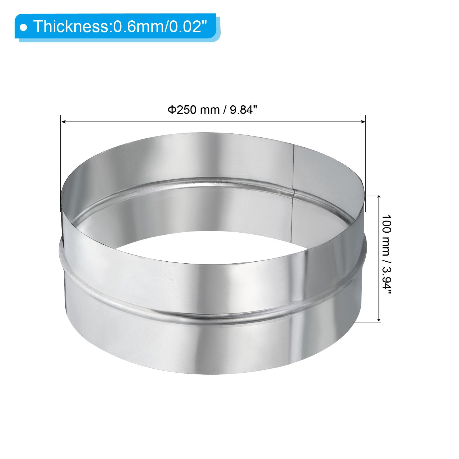PATIKIL 10" Duct Connector - Image 2