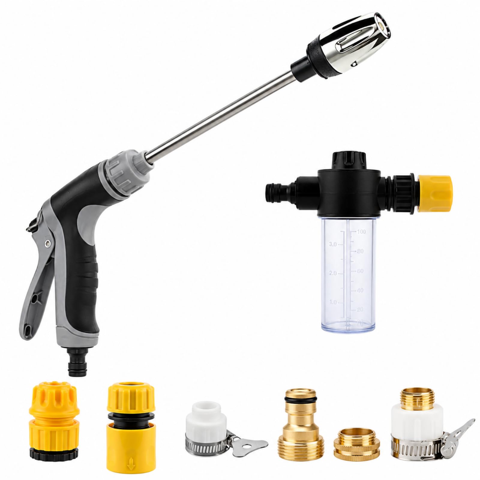 Pressure Washer Gun 3 Mode Adjustable Nozzle Cleaning Sprayer
