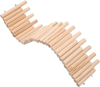 Ipetboom Hamster Fence Hamster Toy Ladder Small Pet Climbing Toy Micro Toys Miniature Toys Hamster Wooden Climbing Ladder Hamster Hideout Hamster Wooden Ladder Hedgehog Arch Bridge Cave