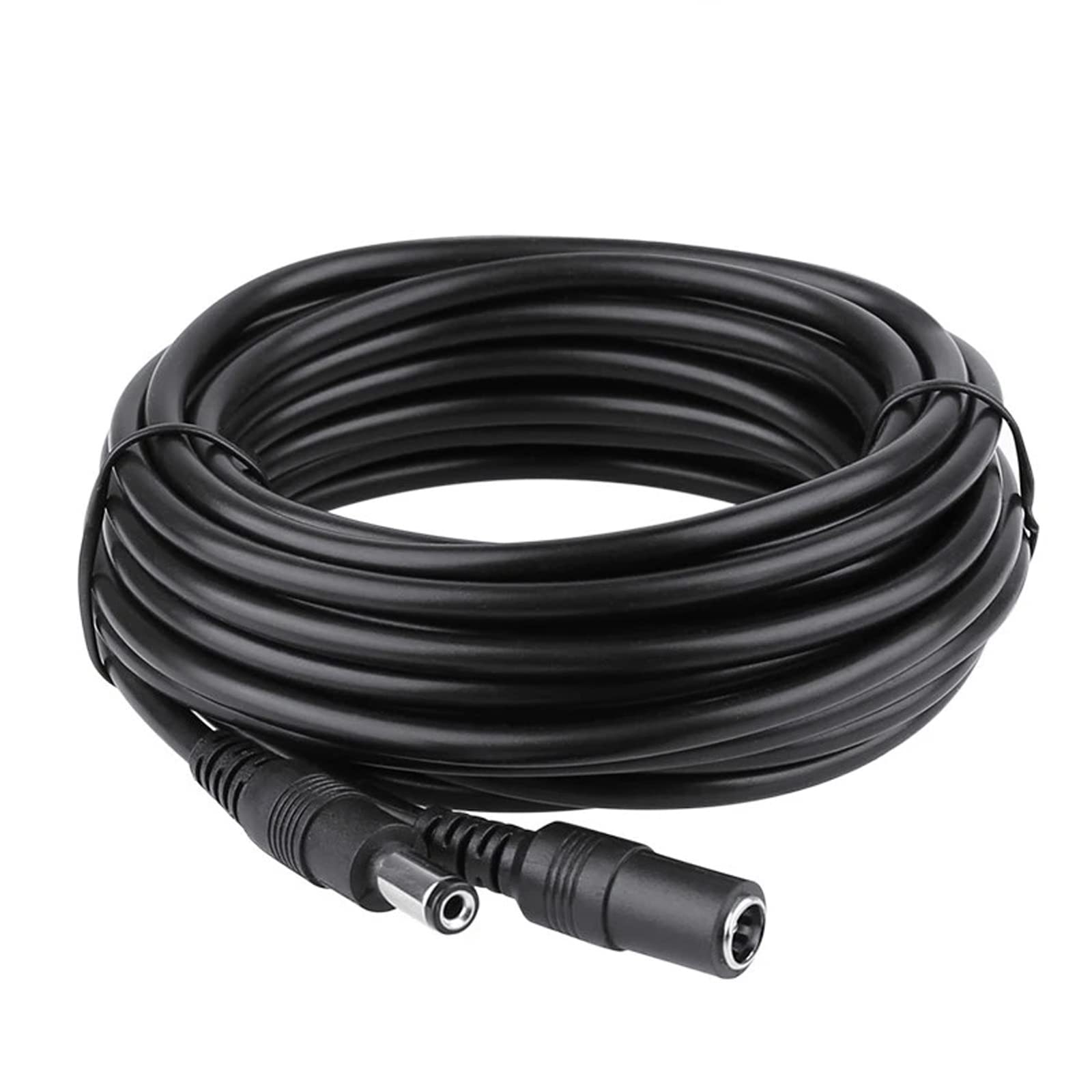 Auroh 3 Meter CCTV 2.1 x 5.5mm DC 12V Power Extension Cable Black Male to Female, Power Supply Adapter Extender Cord for CCTV Security Cameras, DVRs, LED Strips, Routers — image 1