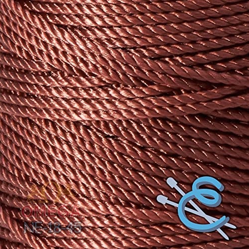 Image of Espiga No.18-100% Nylon Omega String Cord for Knitting and Crochet - 45 Rosewood Pink