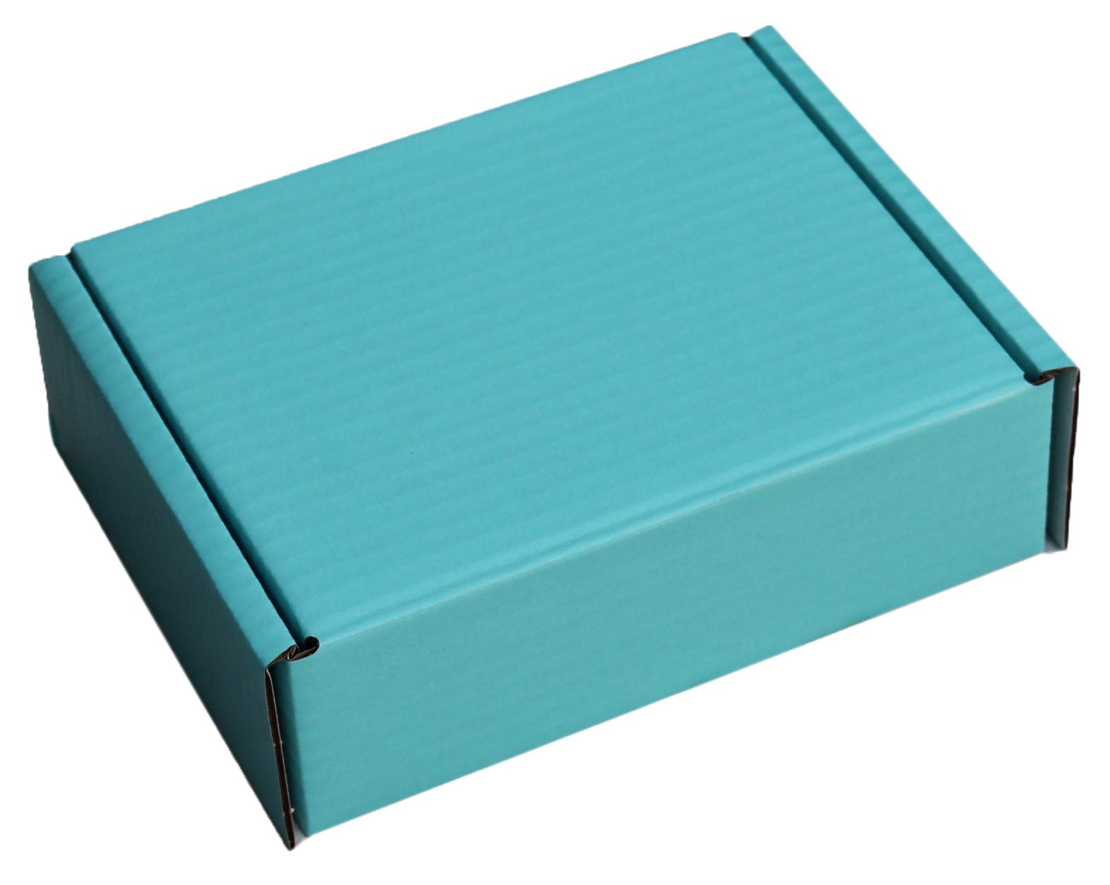 MEG4TEC PINK BLACK BLUE RED WHITE BROWN CARDBOARD SMALL PARCEL BOXES SHIPPING MAILING GIFT STORAGE (12" x 9" x 4", LIGHT BLUE, 200)
