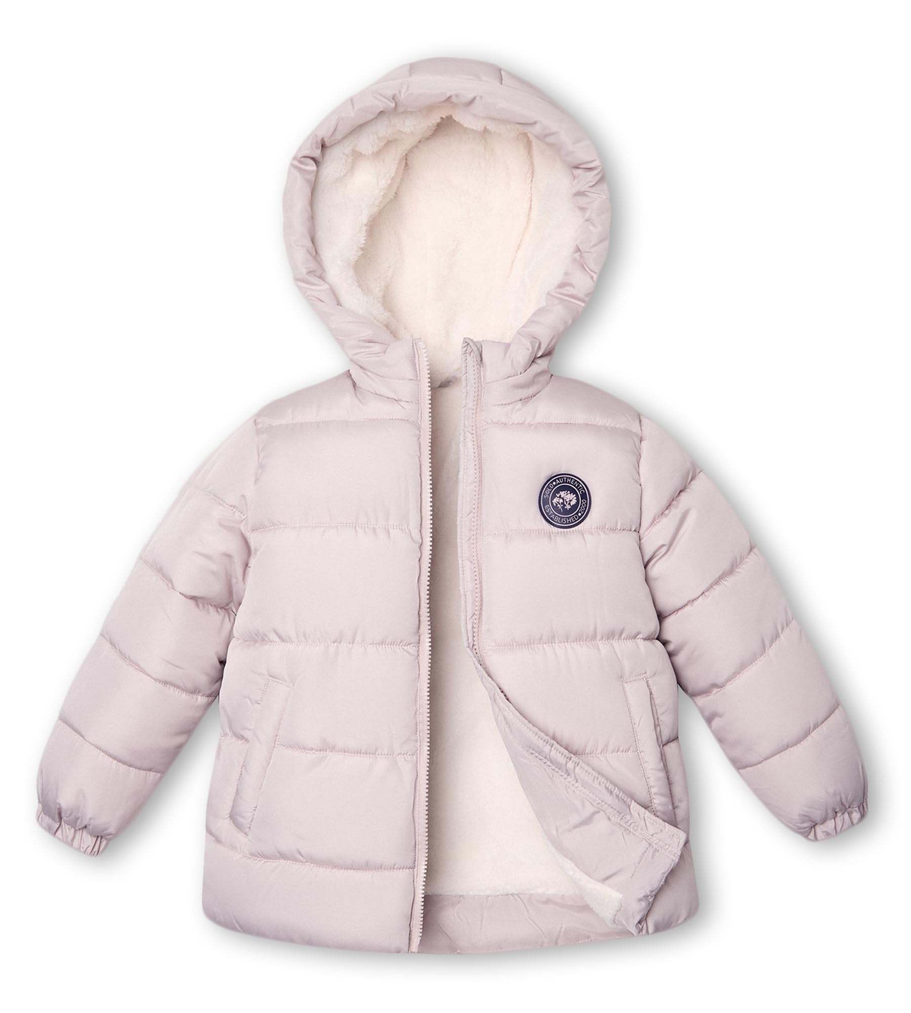 maoo garden Doudoune Hiver Fille 100-128cm - Manteau léger imperméable à doublure polaire