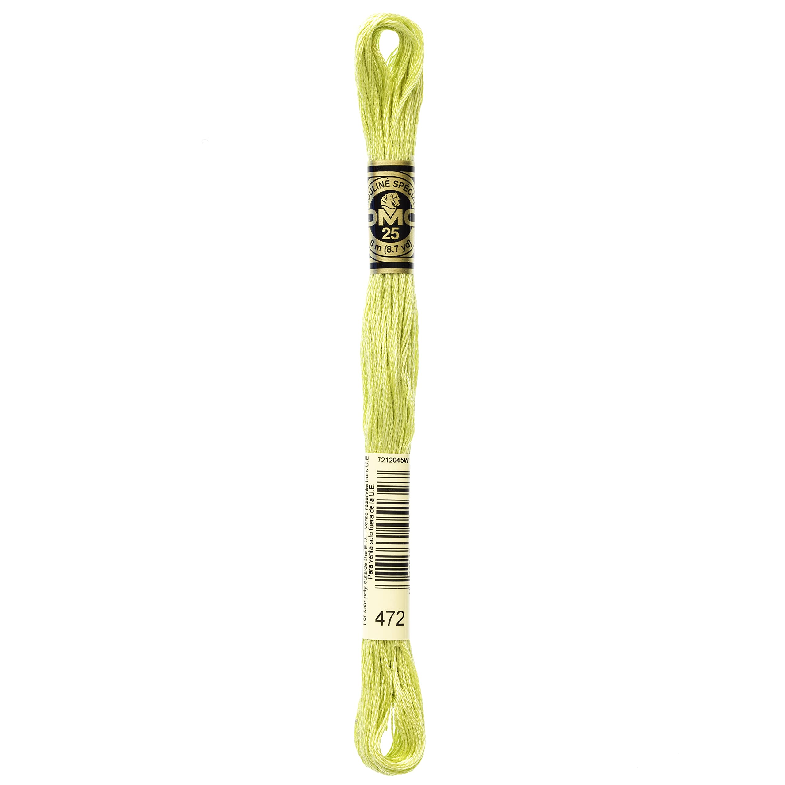 DMC 6-Strand Embroidery Cotton Floss, Ultra Light Avocado Green