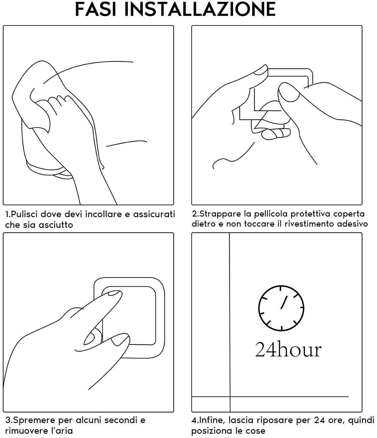ZUNTO Portasciugamani Bagno Porta Salviette Autoadesivo Porta Asciugamano in Acciaio Inox, Specchio Lucido 39CM