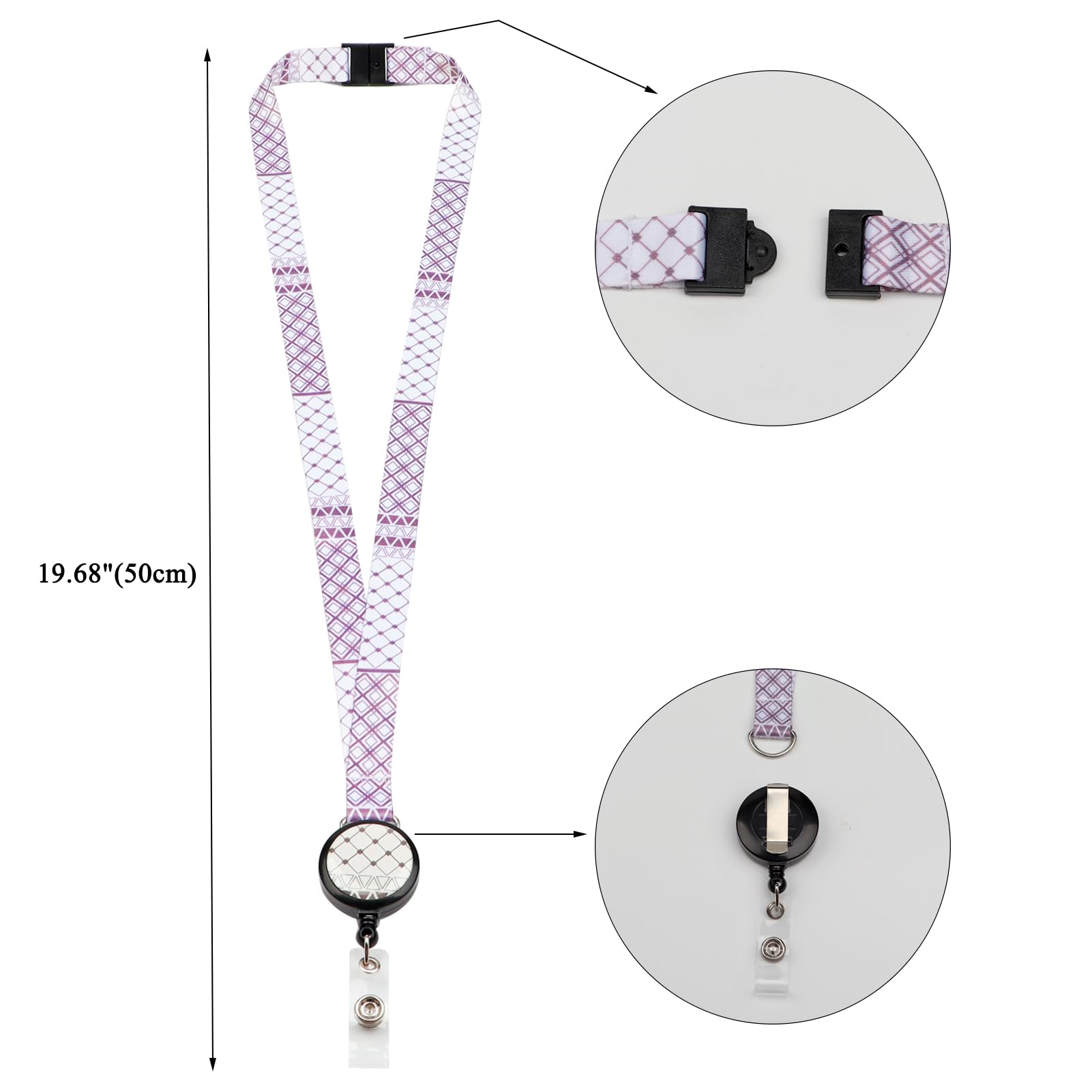 Breakaway Lanyard With Retractable Holder