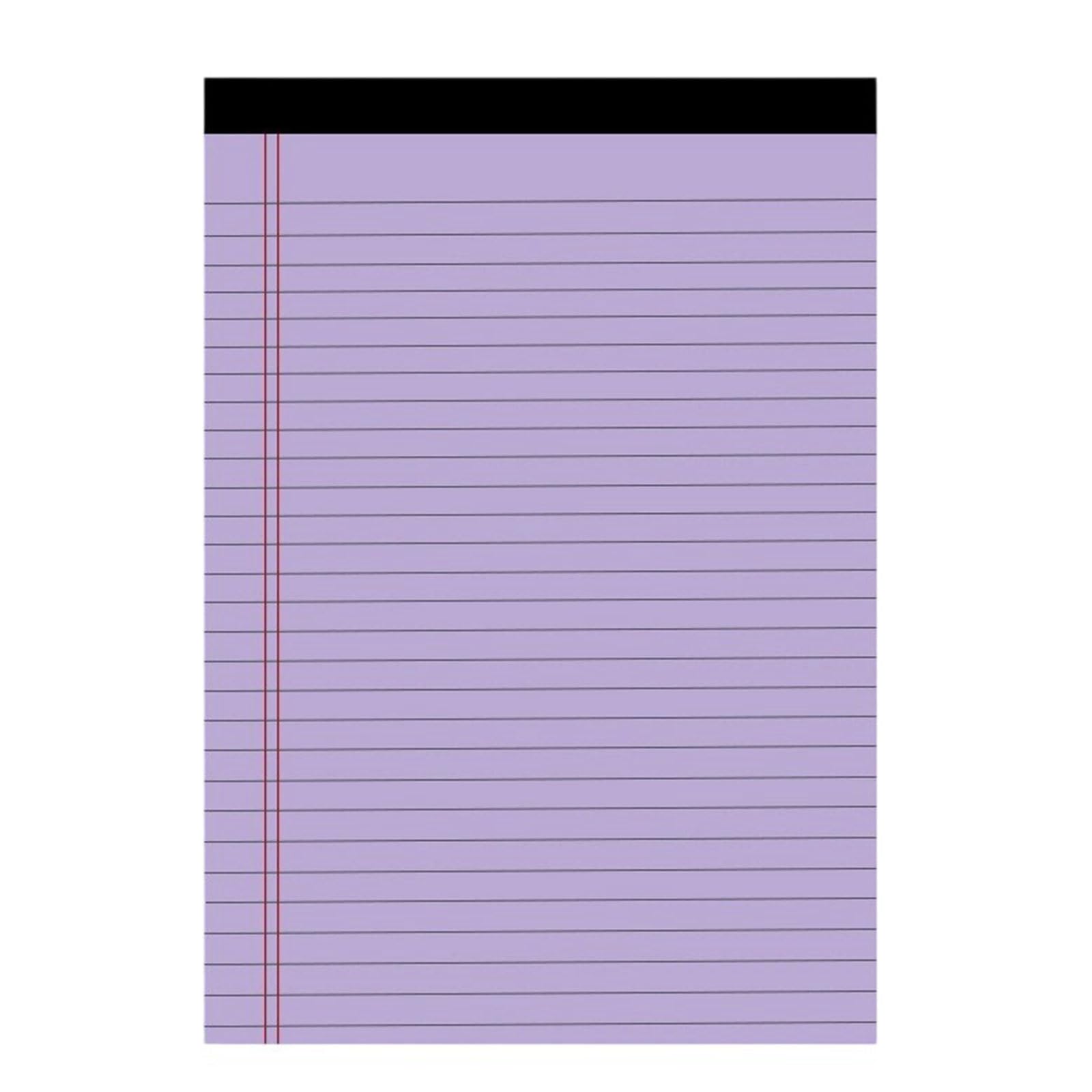 Quaderni colorati formato lettera da 4 Blocco note foderato da 50 fogli ciascuno per studenti Ufficio Pianificazione quotidiana professionale Set quaderni carta perforata Quaderni creativi