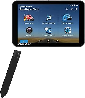 BoxWave Stylus Pouch Compatible with Rand McNally OverDryve 8 Pro II - Stylus PortaPouch, Stylus Holder Carrier Portable Self-Adhesive for Rand McNally OverDryve 8 Pro II - Jet Black