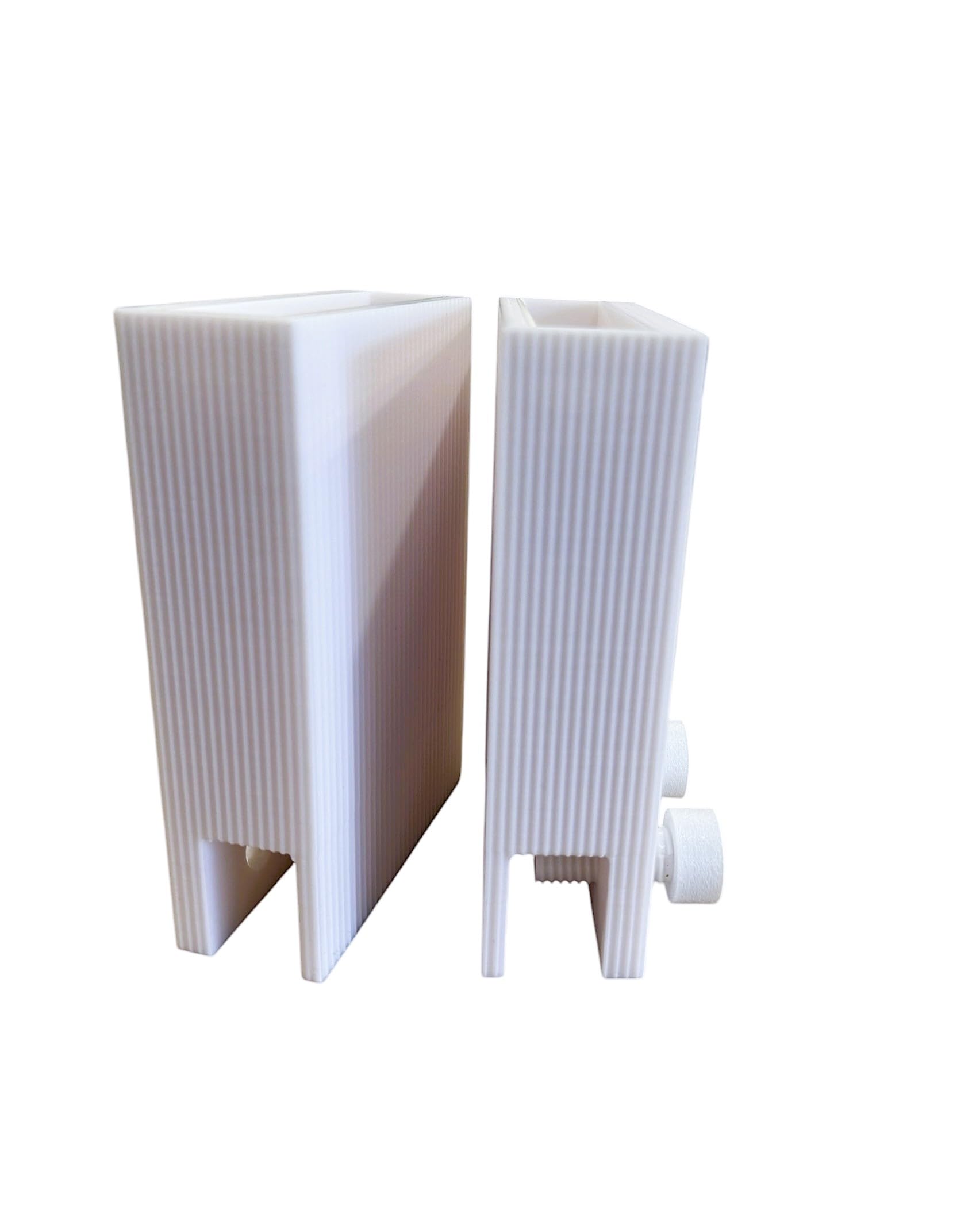 Aquarium LED Light Riser Stand, Suitable For Hygger, Aquasky Or Seamarine. Adjustable Fixed Height 100mm Or 150mm Set Of 2 Upto 20mm Tank Thickness (Aquasky, White, 150mm (5.9")) — image 1