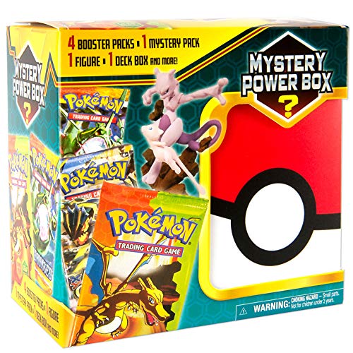 Pokemon Mega Mystery Box 3 + 4 Booster Pack + 1 GX Or Ex Foil Card + Factory Sealed Pack