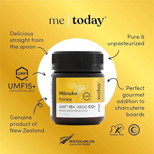 Miniatura 5 de me today - Manuka Honey UMF 15+ (8.82 oz) y suero diario para mujer (1.0 fl oz) Bundle Set de regalo, de Nueva Zelanda