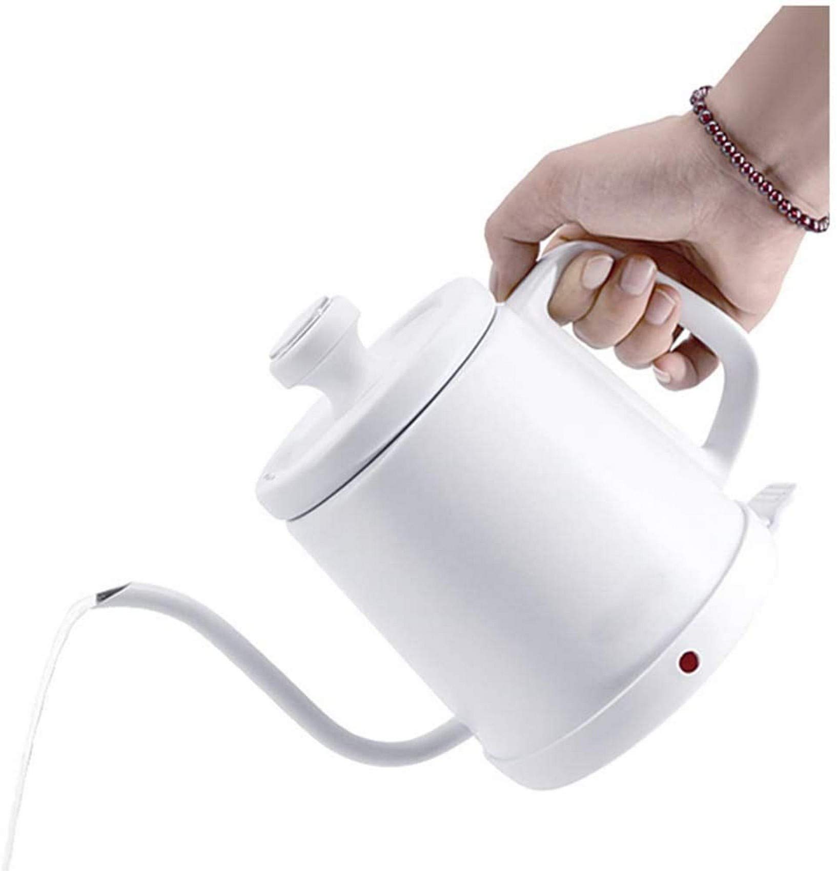 Bollitori, Bollitore Elettrico Materiale in Acciaio Inossidabile Bollitori Elettrici a Collo di Cigno a Bocca Fine, Bollitura Veloce Senza Fili Silenzioso con Spegnimento Automatico Vision