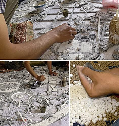New Model Of Table Top Handmade Craft Marble Mosaic Art 60 X 60 Cm - 24 X 24 In Floor & Wall Tiles Home Decor Art Craft Sculpture #TOP1