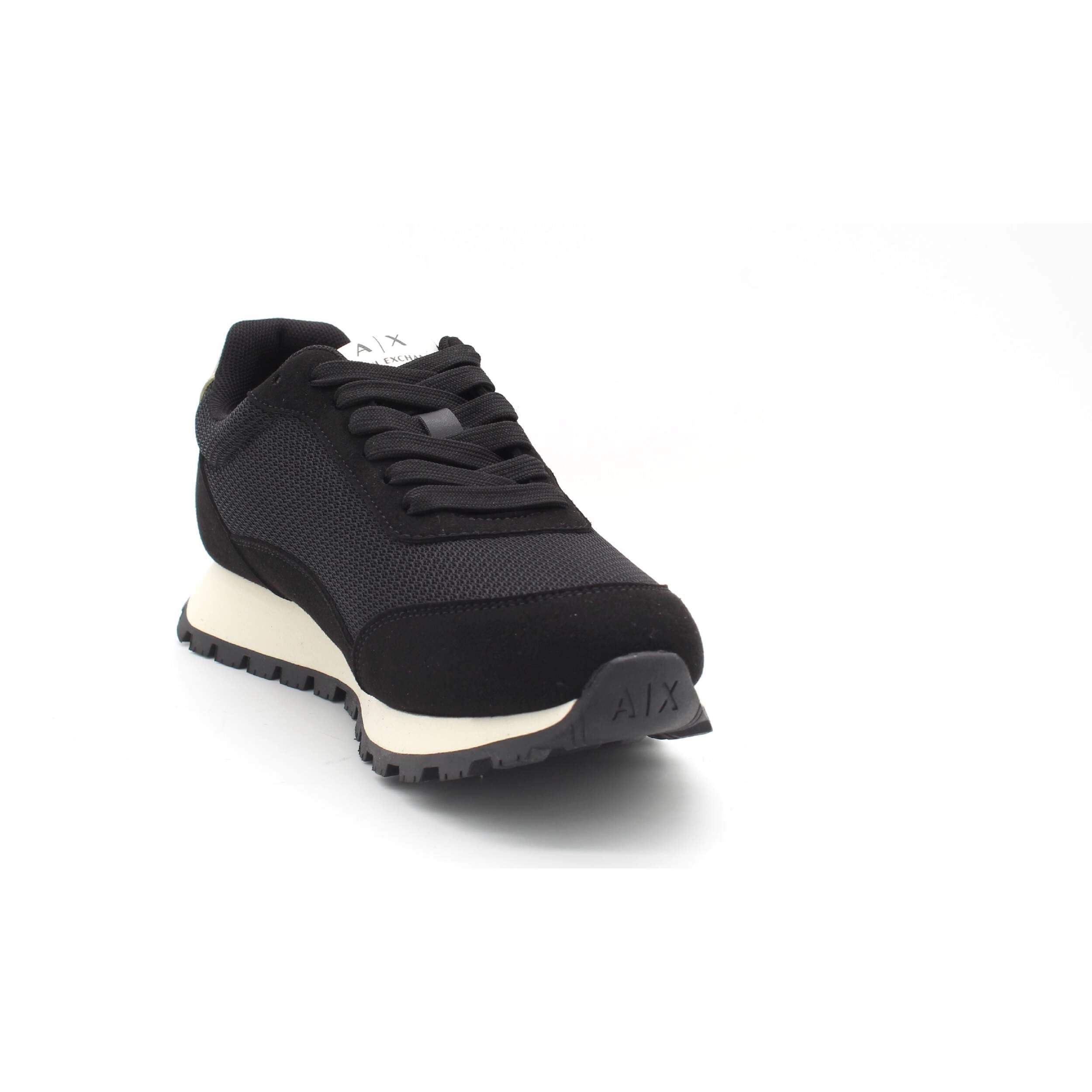 Armani Exchange Drop, Color Contrast Stripe, Suede Details SneakerDonna