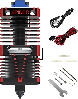 Creality 3D Printer Spider Speedy Ceramic Heat Ring Rapid Heat 400mm/s Print Speed 300°C High-Temperature Resistance for Ender-3/Ender-5 Series/Cr-10/Cr-10s/Ender-2 Printer, Red and Black