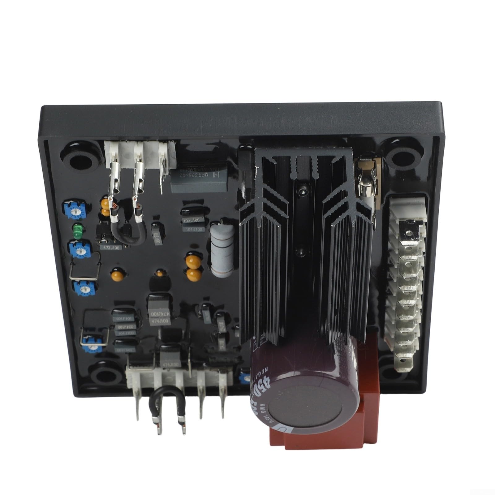 Avr R438 Regulador de voltaje automático Pcb para generador Leroy Somer, compatible con Arep o PMG, se adapta a la serie 1000/3000, negro, para equipos de energía industrial